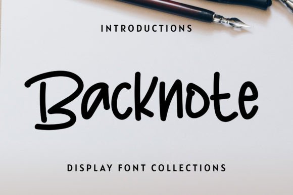 Backnote: A Handwritten Font That Elevates Your Craft