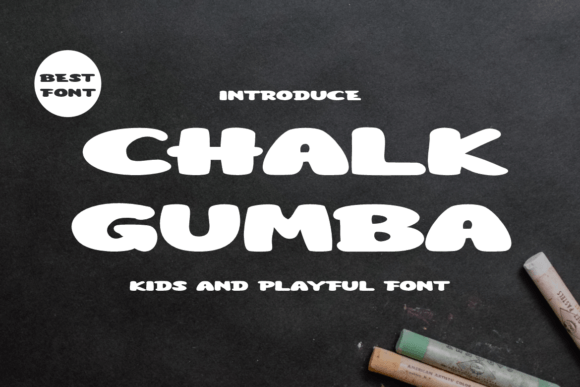 Chalk Gumba: A Friendly Display Font for Crafters and Designers
