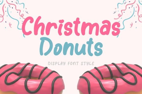 Christmas Donuts: A Festive Font for Editorial Design