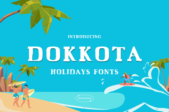 Dokkota Font for Holiday Branding and Web Design