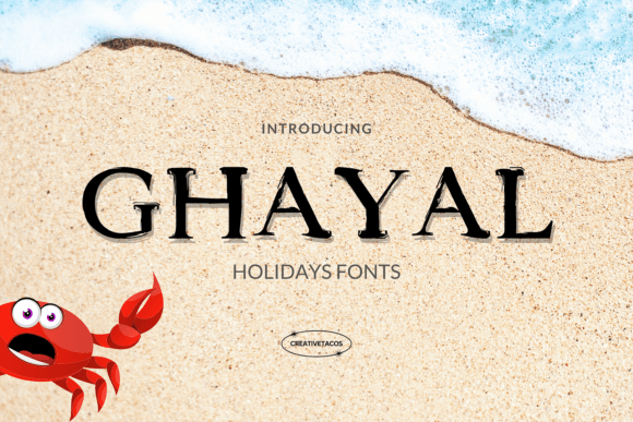 Ghayal Holidays Font for Editorial Design