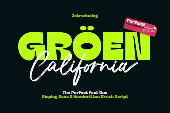 Groen California Font for Eye-Catching Campaigns