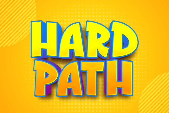 Hard Path Font for Professional Branding and Design