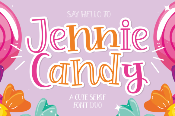 Jennie Candy: A Playful Serif Font for Editorial Design
