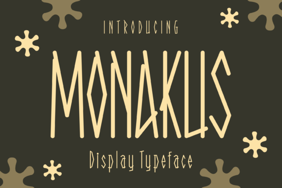 Monakus: A Delightful Display Font for Editorial Design