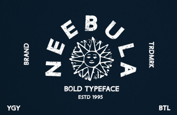 Neebula: A Retro Display Font for Bold Editorial Design