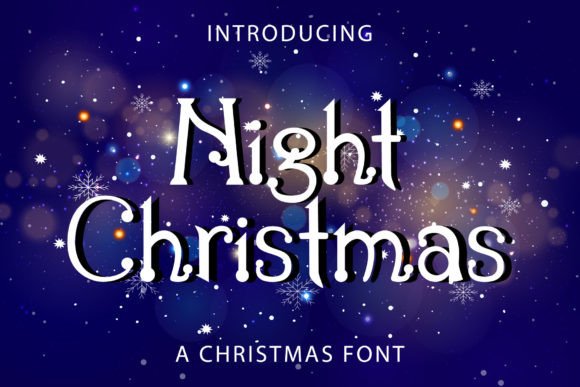 Night Christmas: A Vintage Handwritten Font for Web Design