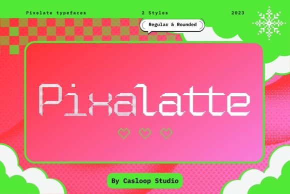 Pixalatte: A Typeface That Brings Y2K Back to Life