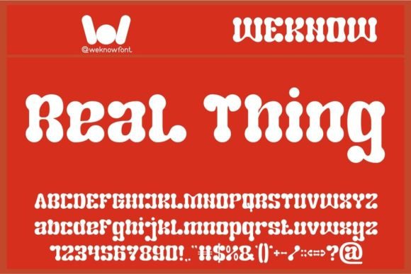 Real Thing: A Rounded Display Font for Web Design