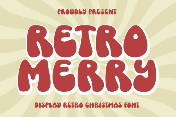 Retro Merry Font for Festive Web Design