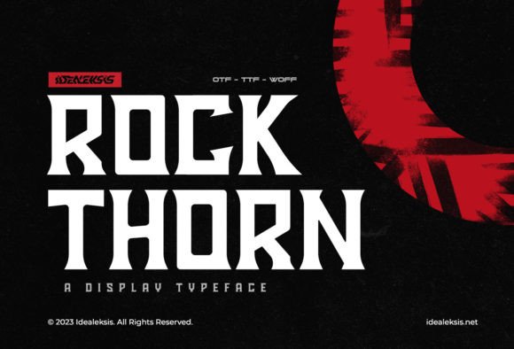 Rock Thorn Font for Handmade Creations