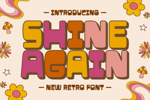 Shine Again Font for Bold Web Typography