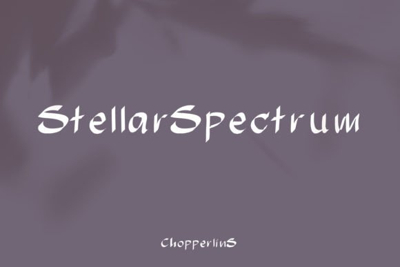 Stellar Spectrum: A Cosmic Font for Modern Editorial Design