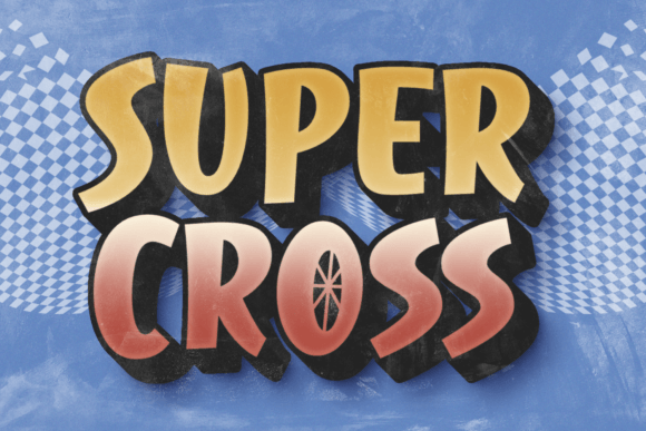 Super Cross: A Playful Font for Editorial Design