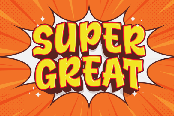 Super Great: A Playful Font for Bold Branding