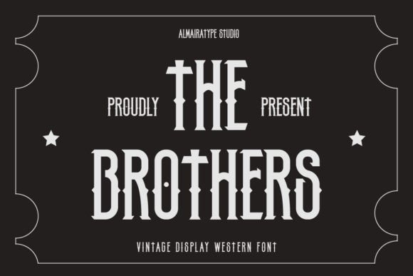 The Brothers Font for Handmade and Commercial Craft Projects