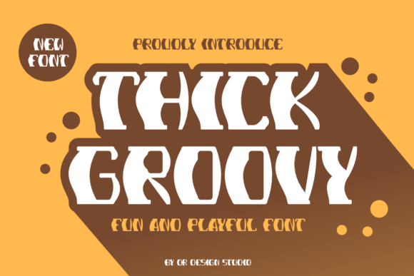 Thick Groovy Font for Business Branding