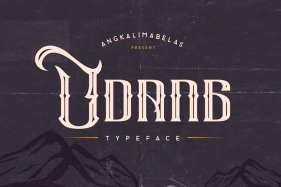 Udang: A Modern Handrawn Typeface for Editorial Projects