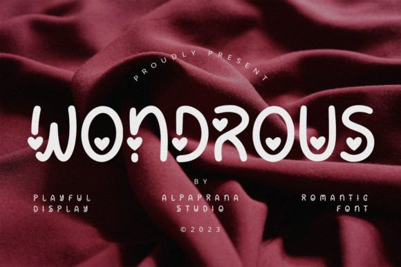 Wondrous Font for Modern Web Design