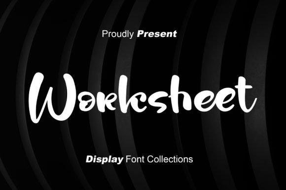 Worksheet Font for Branding Projects